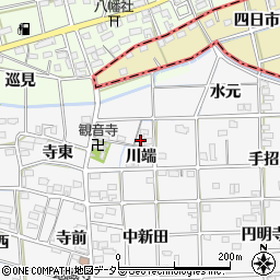 愛知県一宮市時之島川端21周辺の地図