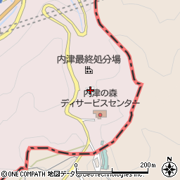 春日井市一般廃棄物内津最終処分場周辺の地図