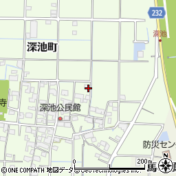 岐阜県大垣市深池町601周辺の地図