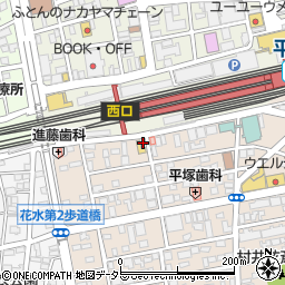 ザ・パーク平塚西口駐車場周辺の地図