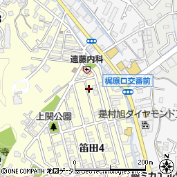 翫朶社周辺の地図