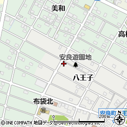 愛知県江南市安良町八王子73周辺の地図
