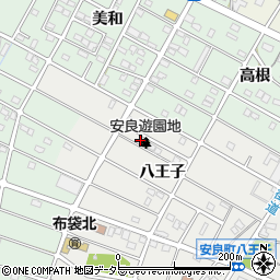 愛知県江南市安良町八王子58周辺の地図