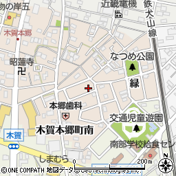 愛知県江南市木賀本郷町南98周辺の地図