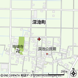 岐阜県大垣市深池町597-1周辺の地図