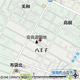 愛知県江南市安良町八王子48周辺の地図