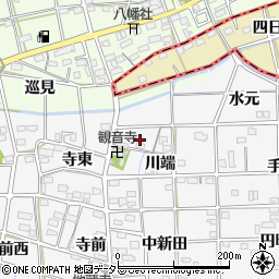 愛知県一宮市時之島川端23周辺の地図