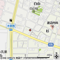 愛知県江南市木賀町杉101周辺の地図