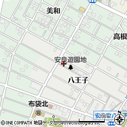 愛知県江南市安良町八王子56周辺の地図