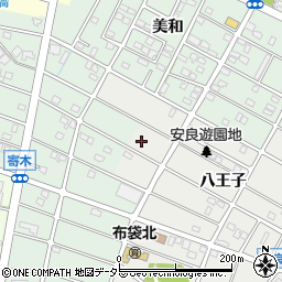 愛知県江南市安良町八王子22周辺の地図