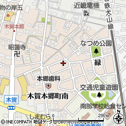 愛知県江南市木賀本郷町南97周辺の地図