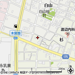 愛知県江南市木賀町杉103周辺の地図