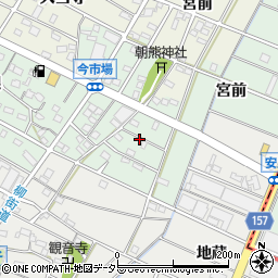 愛知県江南市今市場町宮前周辺の地図