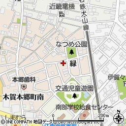 愛知県江南市木賀本郷町緑71周辺の地図