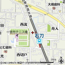 愛知県一宮市今伊勢町馬寄西流29周辺の地図