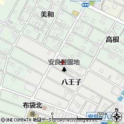 愛知県江南市安良町八王子52周辺の地図