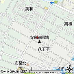愛知県江南市安良町八王子53周辺の地図