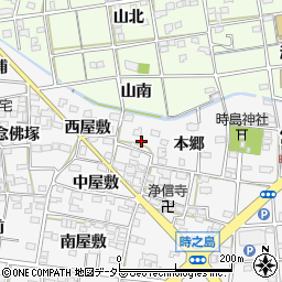 愛知県一宮市時之島西屋敷44周辺の地図