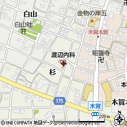 愛知県江南市木賀町杉78周辺の地図