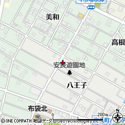 愛知県江南市安良町八王子54周辺の地図
