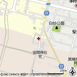 滋賀県高島市安曇川町三尾里199周辺の地図