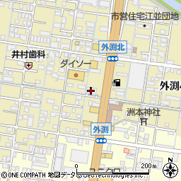 大垣共立銀行江並支店周辺の地図