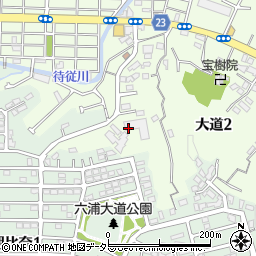 神奈川県横浜市金沢区大道2丁目14周辺の地図