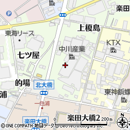 愛知県犬山市土取周辺の地図