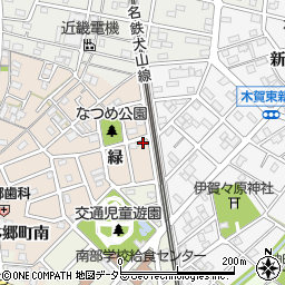 愛知県江南市木賀本郷町緑50周辺の地図