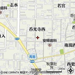 愛知県一宮市今伊勢町馬寄呑光寺西30周辺の地図