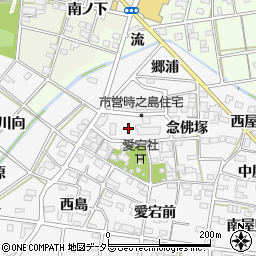 愛知県一宮市時之島（古薬師）周辺の地図