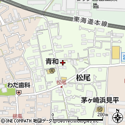 神奈川県茅ヶ崎市松尾4-25周辺の地図
