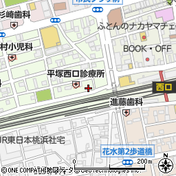 日産レンタカー平塚駅西口店周辺の地図