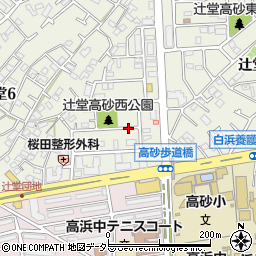 藤沢市辻堂6-14-25駐車場周辺の地図