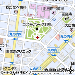 岐阜県羽島市竹鼻町丸の内周辺の地図