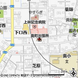 奥公民館周辺の地図