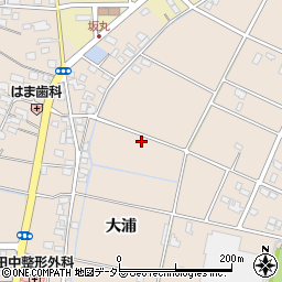 岐阜県羽島市正木町大浦周辺の地図