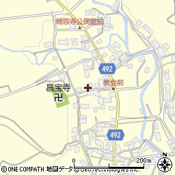 京都府福知山市報恩寺（中才）周辺の地図