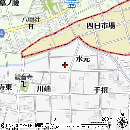 愛知県一宮市時之島水元39-1周辺の地図