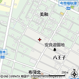 愛知県江南市安良町八王子13周辺の地図