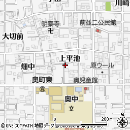 愛知県一宮市奥町上平池29周辺の地図
