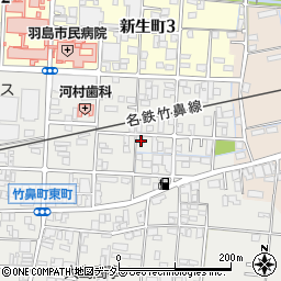 岐阜県羽島市竹鼻町狐穴3519周辺の地図