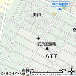 愛知県江南市安良町八王子7周辺の地図