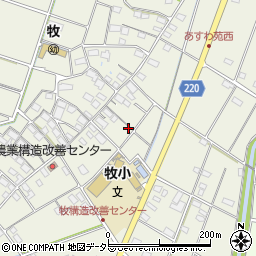 岐阜県安八郡安八町牧周辺の地図