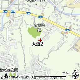 神奈川県横浜市金沢区大道2丁目7周辺の地図