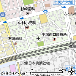 神奈川県平塚市錦町11周辺の地図