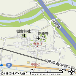 滋賀県米原市寺倉周辺の地図