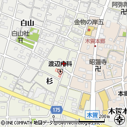 愛知県江南市木賀町杉62周辺の地図