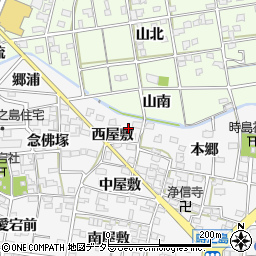 愛知県一宮市時之島西屋敷36周辺の地図