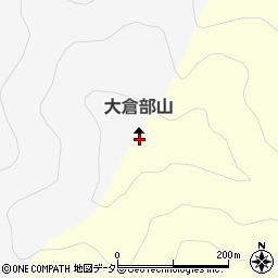 大倉部山周辺の地図